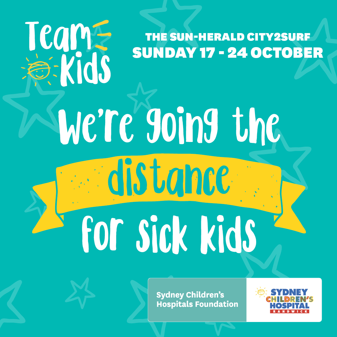City2Surf Team Kids Social Media tiles