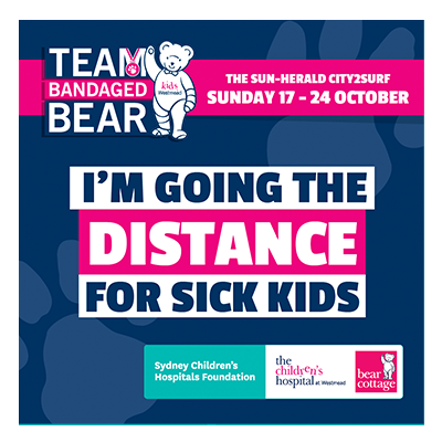 City2Surf Team Bandaged Bear Social Media tiles