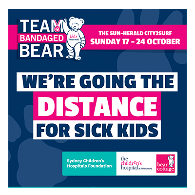 City2Surf Team Bandaged Bear Social Media tiles