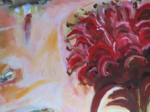 Artwork: Gymea Lily 1 by Rachel Carroll