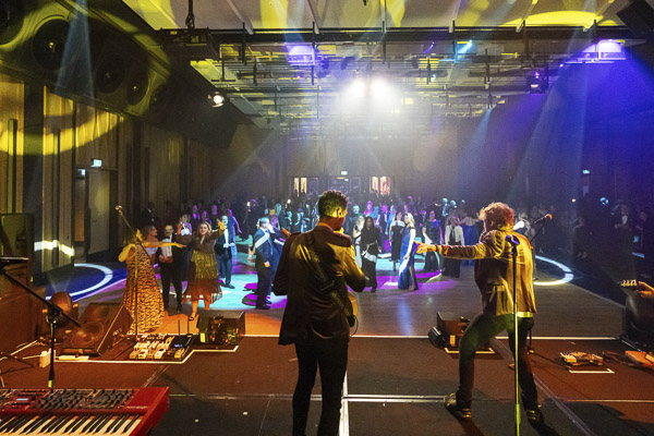 Musicians performing on stage at Grace Gala 2025