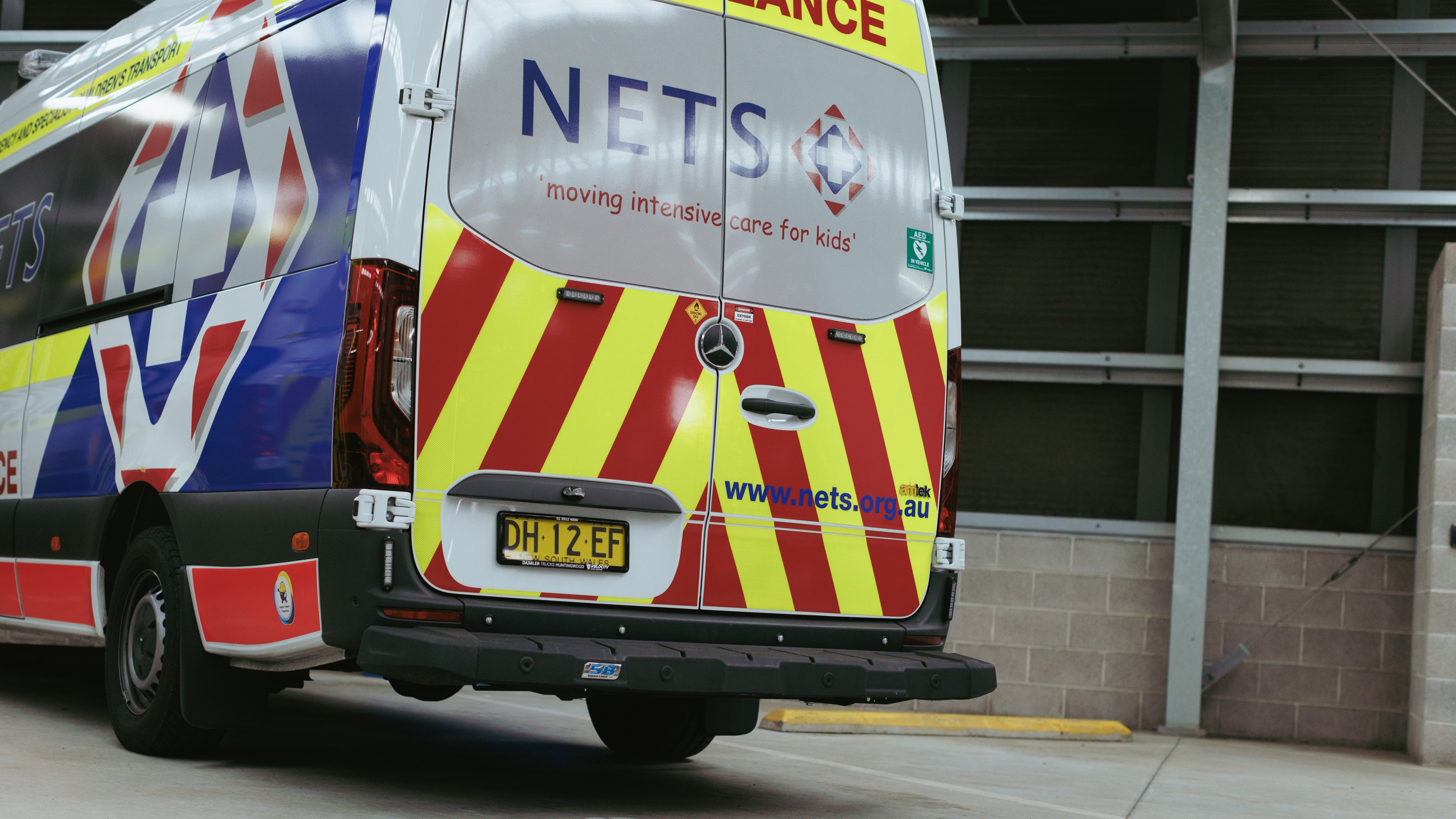 NETS neonatal and paediatric ambulance transporting critically ill children to hospital