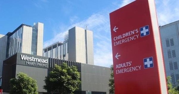 Sign displaying Children's Emergency and Adults' Emergency