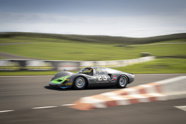 A racecar driving on the track at Luddenham Raceway A racecar driving on the track at Luddenham Raceway