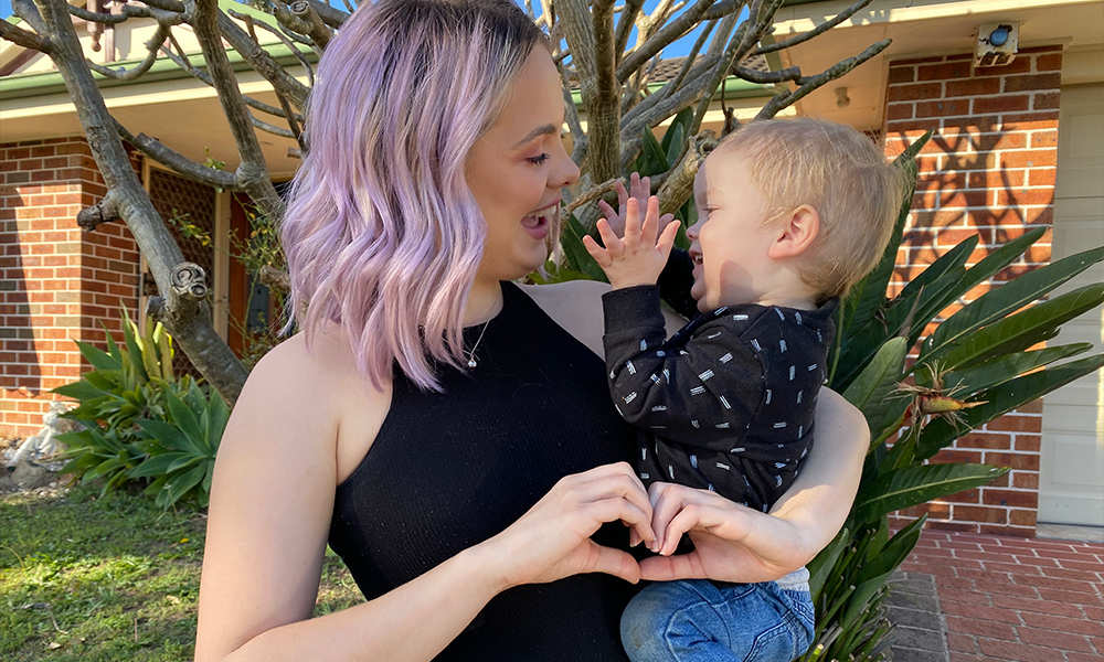 Chloe Walsh (SCHF volunteer) and her nephew Harry