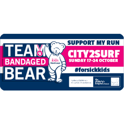City2Surf Team Bandaged Bear Email Signature