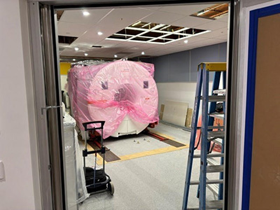 New MRI machine being installed New MRI machine being installed