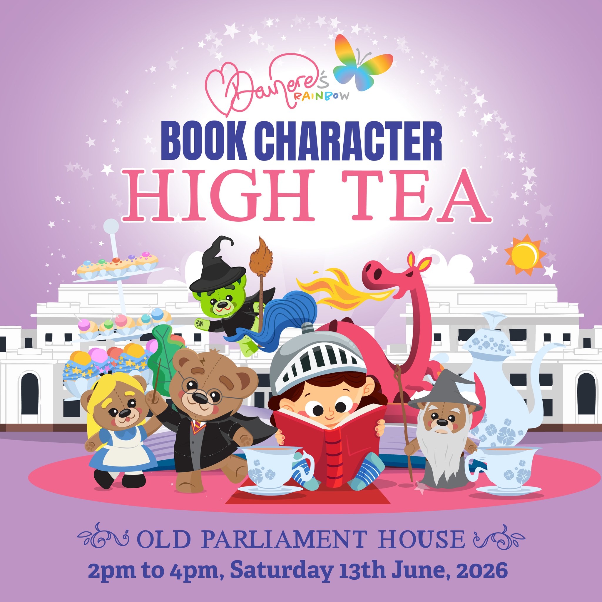 Dainere's Rainbow Book Character High Tea