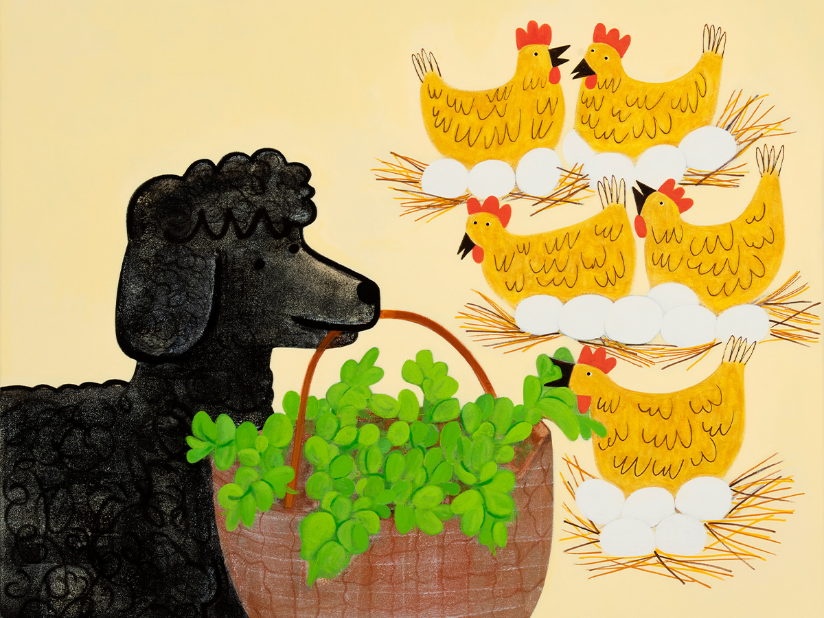 Image: The chicken family (2021) Jill Noble