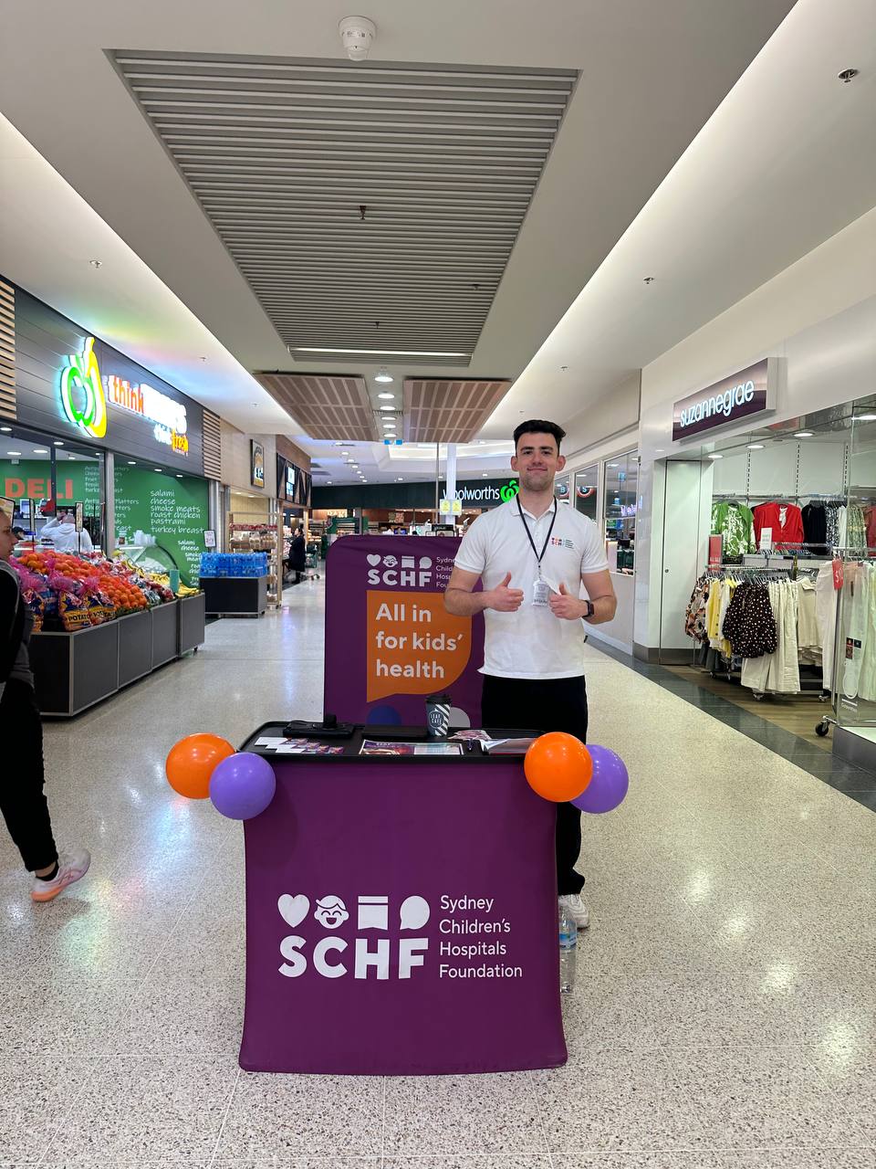 SCHF Fundraiser in a shopping centre