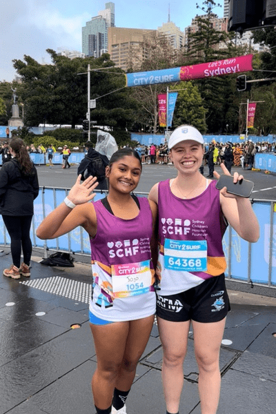 Emily and her friend JoJo at City2Surf