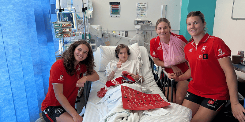 Lara Hausegger meets patient Lara Hausegger meets patient