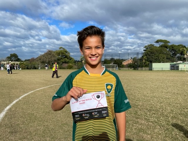 Remy and his Player of the Match award