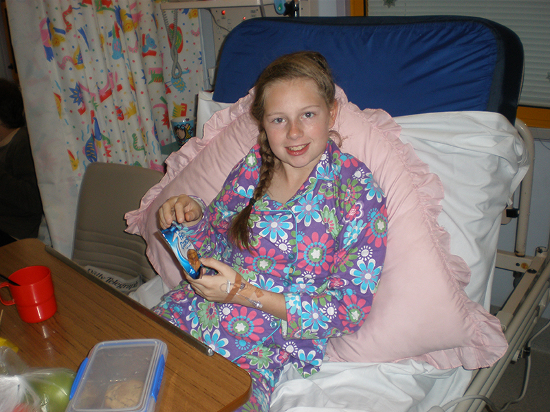 Brooke in hospital