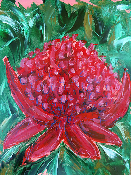 Artwork: Waratah by Rachel Carroll