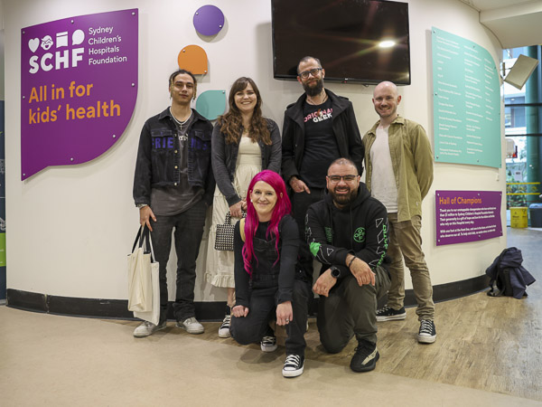 Stream Team on a tour of the hospital